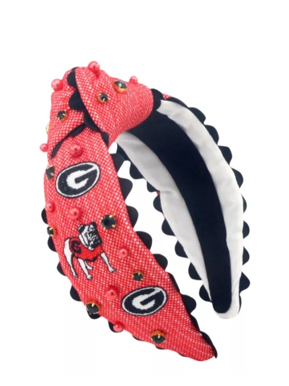 Brianna Cannon - Headband - UGA Logo - Red Cross Stitch